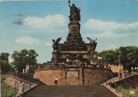 Rüdesheim, Niederwalddenkmal - 1967 Rüdesheim, Niederwalddenkmal - 1967
