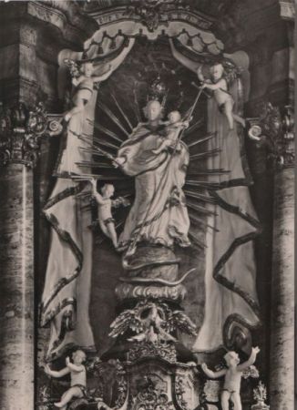 Schwäbisch Gmünd - St.-Franziskus-Kirche, Hochaltar - ca. 1950 Schwäbisch Gmünd - St.-Franziskus-Kirche, Hochaltar - ca. 1950