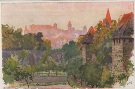 Nürnberg - Blick vom Spittlertorgraben - ca. 1955 Nürnberg - Blick vom Spittlertorgraben - ca. 1955