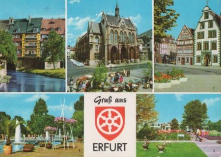 Erfurt - u.a. Krämerbrücke - 1979 Erfurt - u.a. Krämerbrücke - 1979
