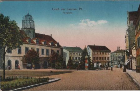 Landau - Postplatz - 1919 Landau - Postplatz - 1919