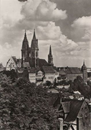 Meißen - Blick von der LPG-Hochschule - 1977 Meißen - Blick von der LPG-Hochschule - 1977