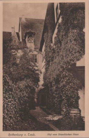Rothenburg - Hof vom Staudtischen Haus - ca. 1950 Rothenburg - Hof vom Staudtischen Haus - ca. 1950
