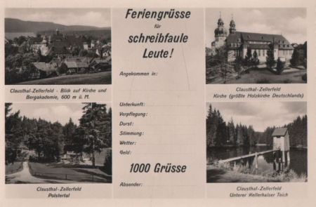Clausthal-Zellerfeld - u.a. Kirche - ca. 1960 Clausthal-Zellerfeld - u.a. Kirche - ca. 1960