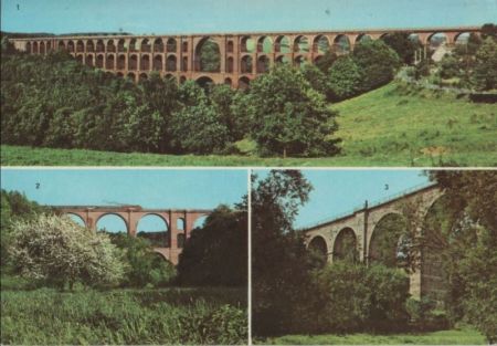 Elstertalbrücke - und zwei weitere Brücken - 1984 Elstertalbrücke - und zwei weitere Brücken - 1984