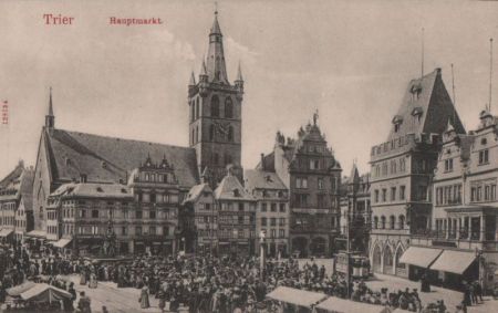 Trier - Hauptmarkt - ca. 1940 Trier - Hauptmarkt - ca. 1940