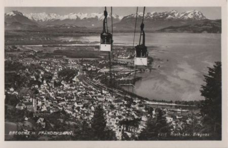 Österreich - Bregenz - Pfänderbahn - ca. 1955 Österreich - Bregenz - Pfänderbahn - ca. 1955