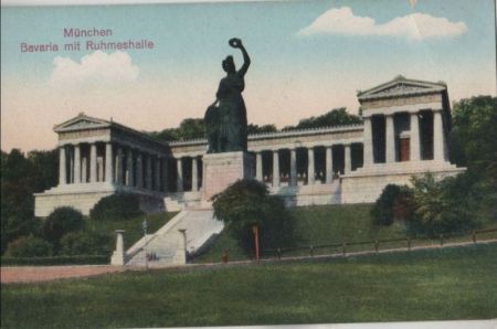 München - Bavaria mit Ruhmeshalle - ca. 1925 München - Bavaria mit Ruhmeshalle - ca. 1925