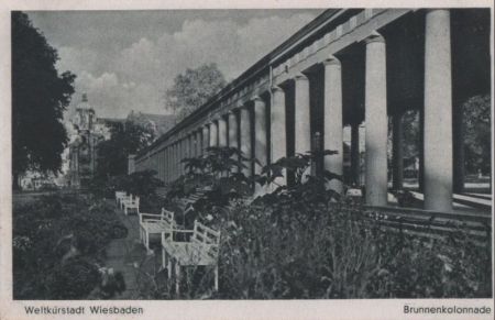 Wiesbaden - Brunnenkolonnade - 1944 Wiesbaden - Brunnenkolonnade - 1944