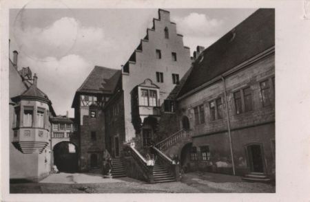 Heilbronn - Hof im Deutschorden-Haus - 1954 Heilbronn - Hof im Deutschorden-Haus - 1954