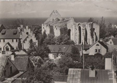 Schweden - Visby - St. Nikolai Ruin - 1960 Schweden - Visby - St. Nikolai Ruin - 1960
