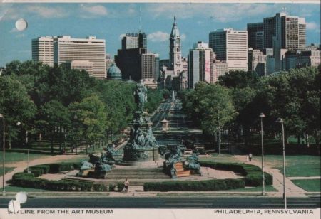 USA - Philadelphia - Skyline from the Art Museum - 1982 USA - Philadelphia - Skyline from the Art Museum - 1982