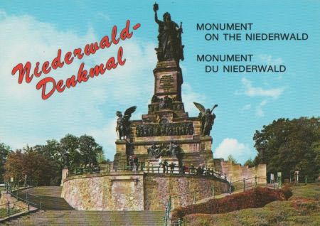 Rüdesheim - Niederwald-Denkmal - ca. 1985 Rüdesheim - Niederwald-Denkmal - ca. 1985