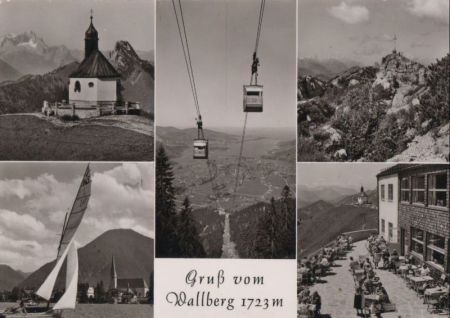 Rottach-Egern - Wallberg, Wallbergbahn - ca. 1965 Rottach-Egern - Wallberg, Wallbergbahn - ca. 1965