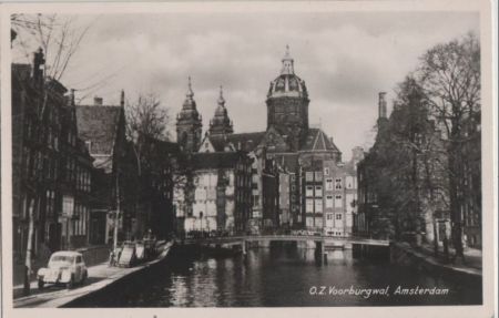 Niederlande - Amsterdam - Voorburgwal - 1953 Niederlande - Amsterdam - Voorburgwal - 1953