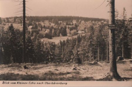 Altenberg-Oberbärenburg - Blick vom Kleinen Echo - 1962 Altenberg-Oberbärenburg - Blick vom Kleinen Echo - 1962