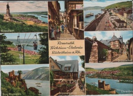 Rüdesheim - u.a. Drahtseilbahn - 1963 Rüdesheim - u.a. Drahtseilbahn - 1963