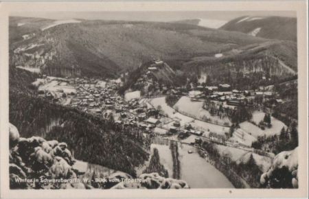 Schwarzburg - Winterblick vom Trippstein - 1955 Schwarzburg - Winterblick vom Trippstein - 1955
