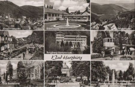 Bad Harzburg - u.a. Springbrunnen im Badepark - 1966 Bad Harzburg - u.a. Springbrunnen im Badepark - 1966