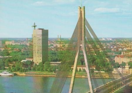 Lettland - Riga - Gorki-Brücke - ca. 1975 Lettland - Riga - Gorki-Brücke - ca. 1975