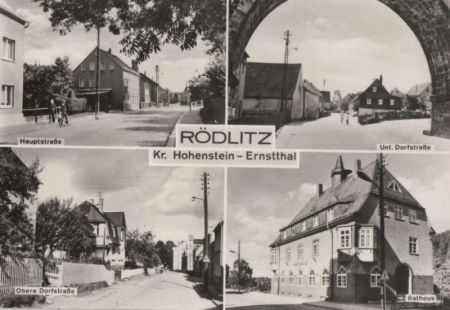 Lichtenstein-Rödlitz - u.a. Untere Dorfstraße - 1983 Lichtenstein-Rödlitz - u.a. Untere Dorfstraße - 1983