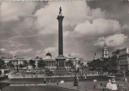 Großbritannien - London - Trafalgar Square - 1955 Großbritannien - London - Trafalgar Square - 1955