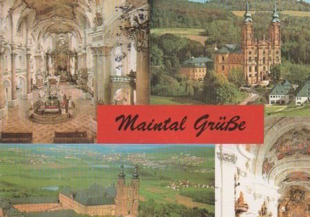 Maintal - Vierzehnheiligen Innenansicht Basilika, Schloß Banz, Innenansicht - 1997 Maintal - Vierzehnheiligen Innenansicht Basilika, Schloß Banz, Innenansicht - 1997