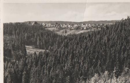 Großbreitenbach vom Grundtal - ca. 1955 Großbreitenbach vom Grundtal - ca. 1955