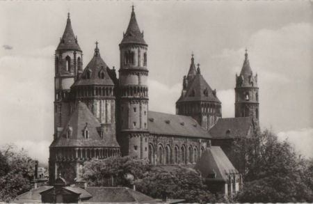 Worms - Kaiserdom von Westen - 1966 Worms - Kaiserdom von Westen - 1966