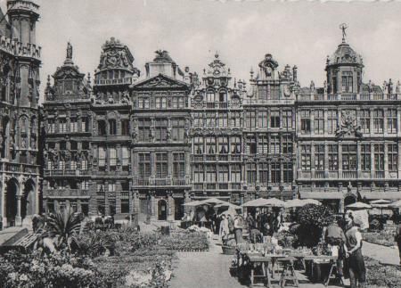 Belgien - Bruxelles Brüssel - Markt - 1958 Belgien - Bruxelles Brüssel - Markt - 1958