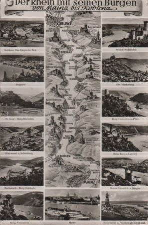 Rhein - Burgen, u.a. Boppard - 1957 Rhein - Burgen, u.a. Boppard - 1957