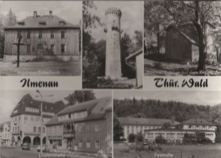 Ilmenau - u.a. Kickelhahnturm - 1974 Ilmenau - u.a. Kickelhahnturm - 1974