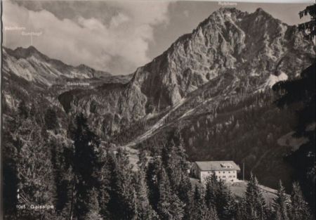 Oberstdorf-Reichenbach - Alpengasthaus Gaisalpe - ca. 1960 Oberstdorf-Reichenbach - Alpengasthaus Gaisalpe - ca. 1960