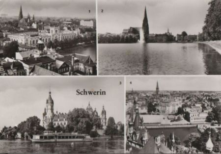 Schwerin - u.a. Blick vom Schloß - 1985 Schwerin - u.a. Blick vom Schloß - 1985