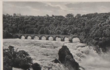 Schweiz - Rheinfall bei Schaffhausen - ca. 1955 Schweiz - Rheinfall bei Schaffhausen - ca. 1955