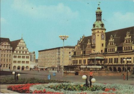 Leipzig - Markt und Altes Rathaus - 1984 Leipzig - Markt und Altes Rathaus - 1984