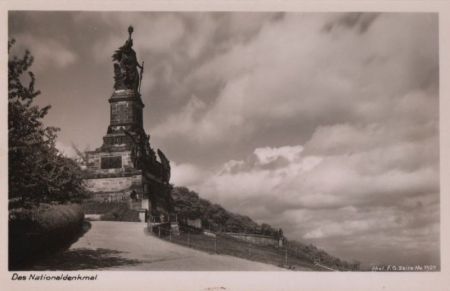 Rüdesheim, Niederwalddenkmal - ca. 1950 Rüdesheim, Niederwalddenkmal - ca. 1950