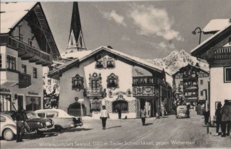 Österreich - Seefeld - Schmuckkastl gegen Wetterstein - ca. 1960 Österreich - Seefeld - Schmuckkastl gegen Wetterstein - ca. 1960