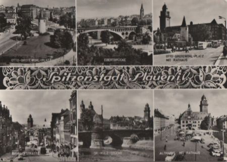 Plauen - u.a. Ebertbrücke - 1968 Plauen - u.a. Ebertbrücke - 1968
