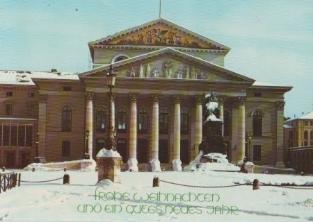 München - Weihnachten - Nationaltheater - ca. 1980 München - Weihnachten - Nationaltheater - ca. 1980
