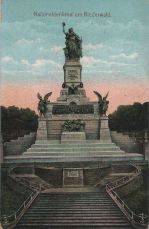Rüdesheim, Niederwalddenkmal - 1907 Rüdesheim, Niederwalddenkmal - 1907