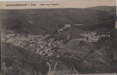 Schwarzburg - Blick vom Trippstein - ca. 1935 Schwarzburg - Blick vom Trippstein - ca. 1935