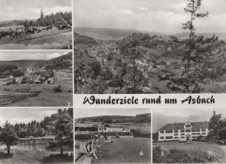Schmalkalden-Asbach - Wanderziele - ca. 1980 Schmalkalden-Asbach - Wanderziele - ca. 1980