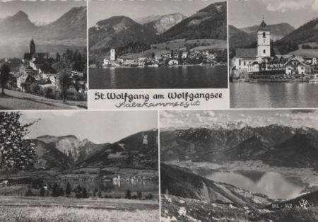 Österreich - St. Wolfgang - 5 Teilbilder - ca. 1965 Österreich - St. Wolfgang - 5 Teilbilder - ca. 1965