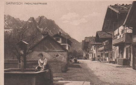 Garmisch-Partenkirchen - Frühlingsstraße - ca. 1935 Garmisch-Partenkirchen - Frühlingsstraße - ca. 1935
