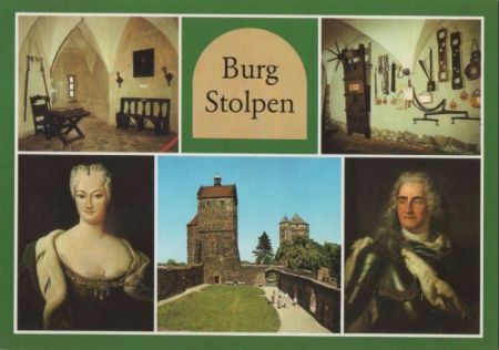 Stolpen - Burg, u.a. Burghof mit Johannisturm - 1986 Stolpen - Burg, u.a. Burghof mit Johannisturm - 1986