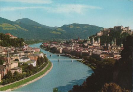 Österreich - Salzburg - mit Salzach - 1973 Österreich - Salzburg - mit Salzach - 1973