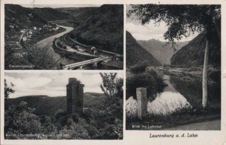 Laurenburg - u.a. Ruine - 1956 Laurenburg - u.a. Ruine - 1956