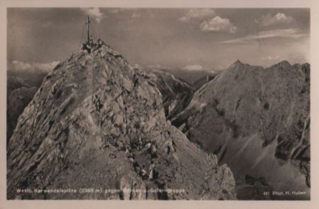 Karwendelgebirge - Westl. Karwendelspitze - ca. 1955 Karwendelgebirge - Westl. Karwendelspitze - ca. 1955