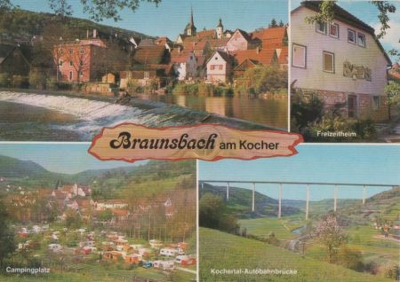 Braunsbach - u.a. Campingplatz - ca. 1980 Braunsbach - u.a. Campingplatz - ca. 1980